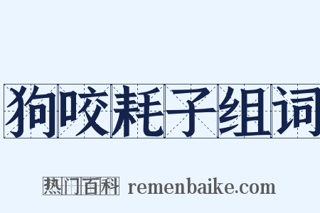 狗咬耗子组词是什么意思的图片